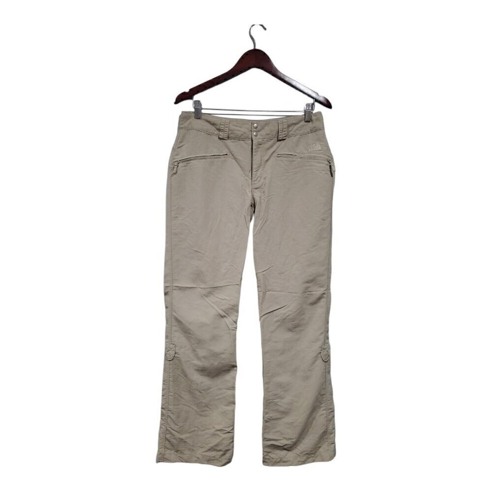The North Face Beige Khaki Roll Up Drawstring Hiking Pants Women’s Size 8